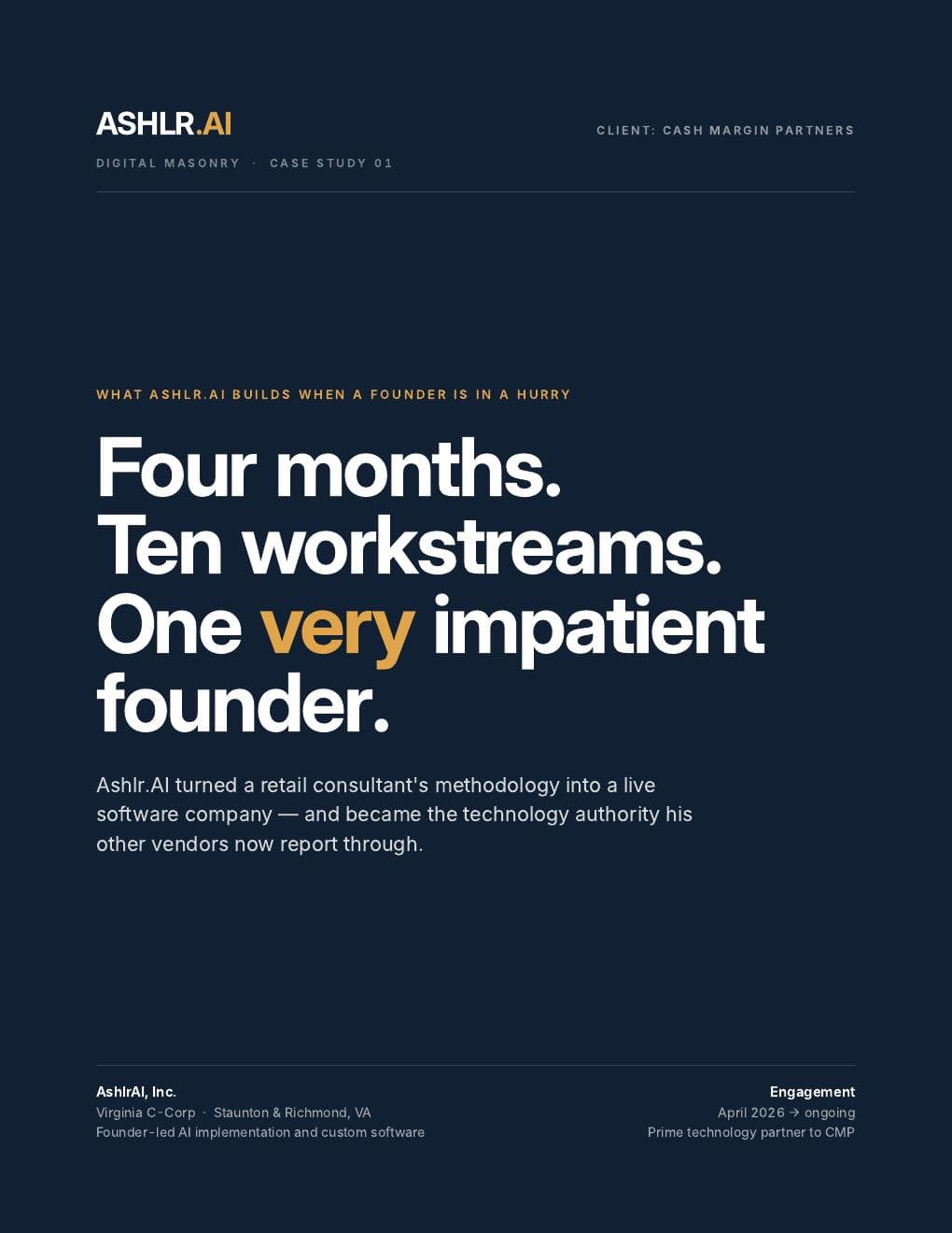 Cover of the Ashlr Cash Margin Partners case study