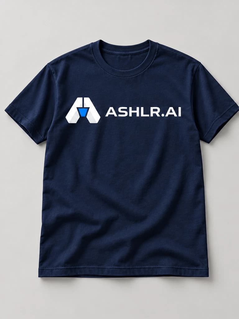 Foundation tee in True Navy, front concept render