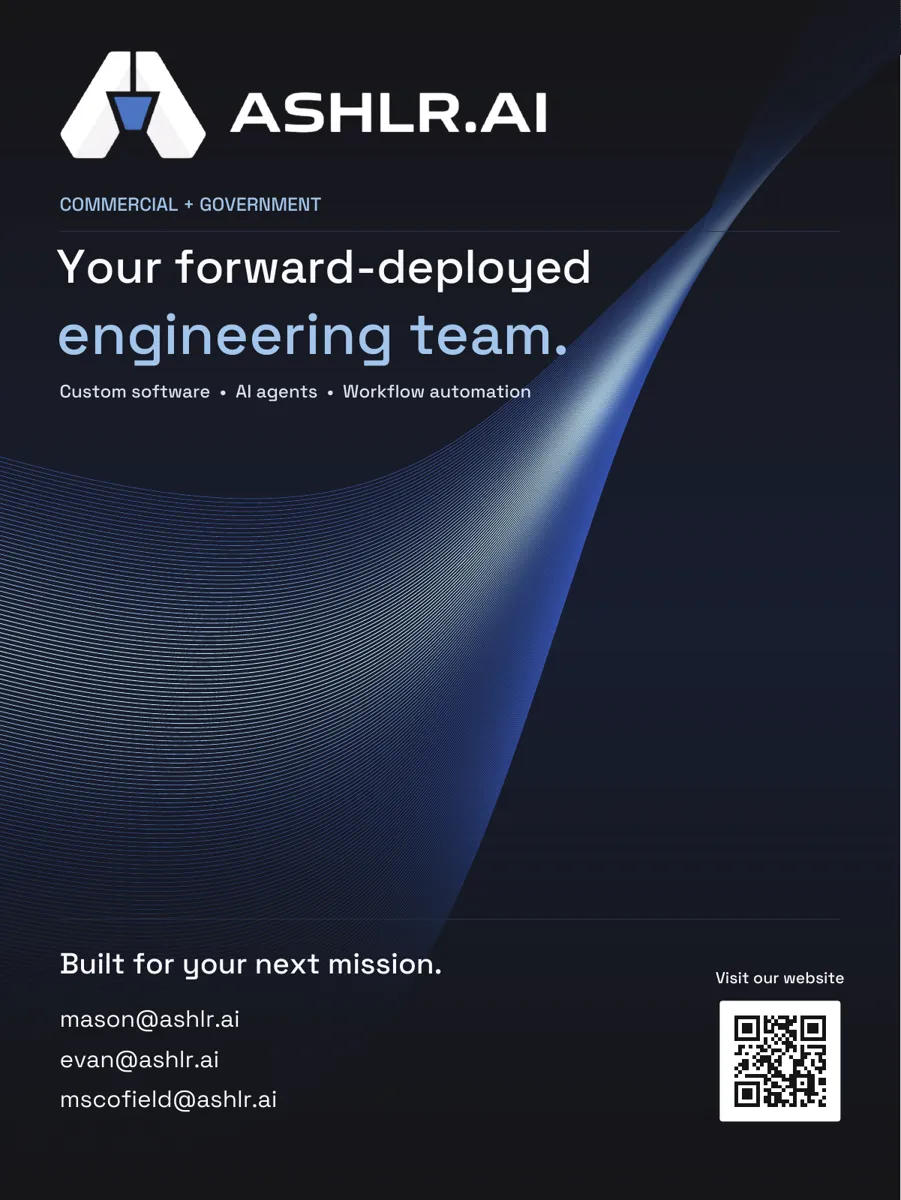The Ashlr poster: Your forward-deployed engineering team.